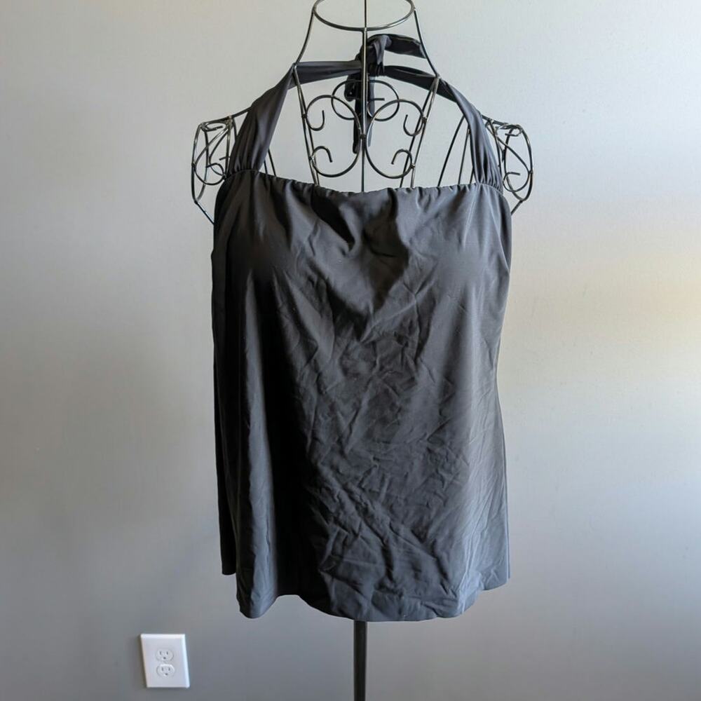 Talbots Black Swimsuit Top Size 12 Tall